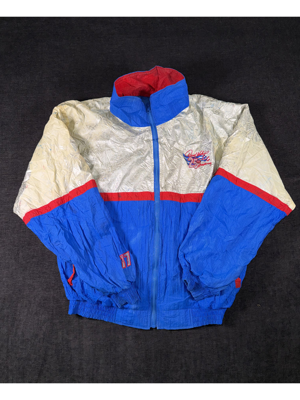 Vintage Chase Authentics 25th Anniversary Nylon Windbreaker Jacket